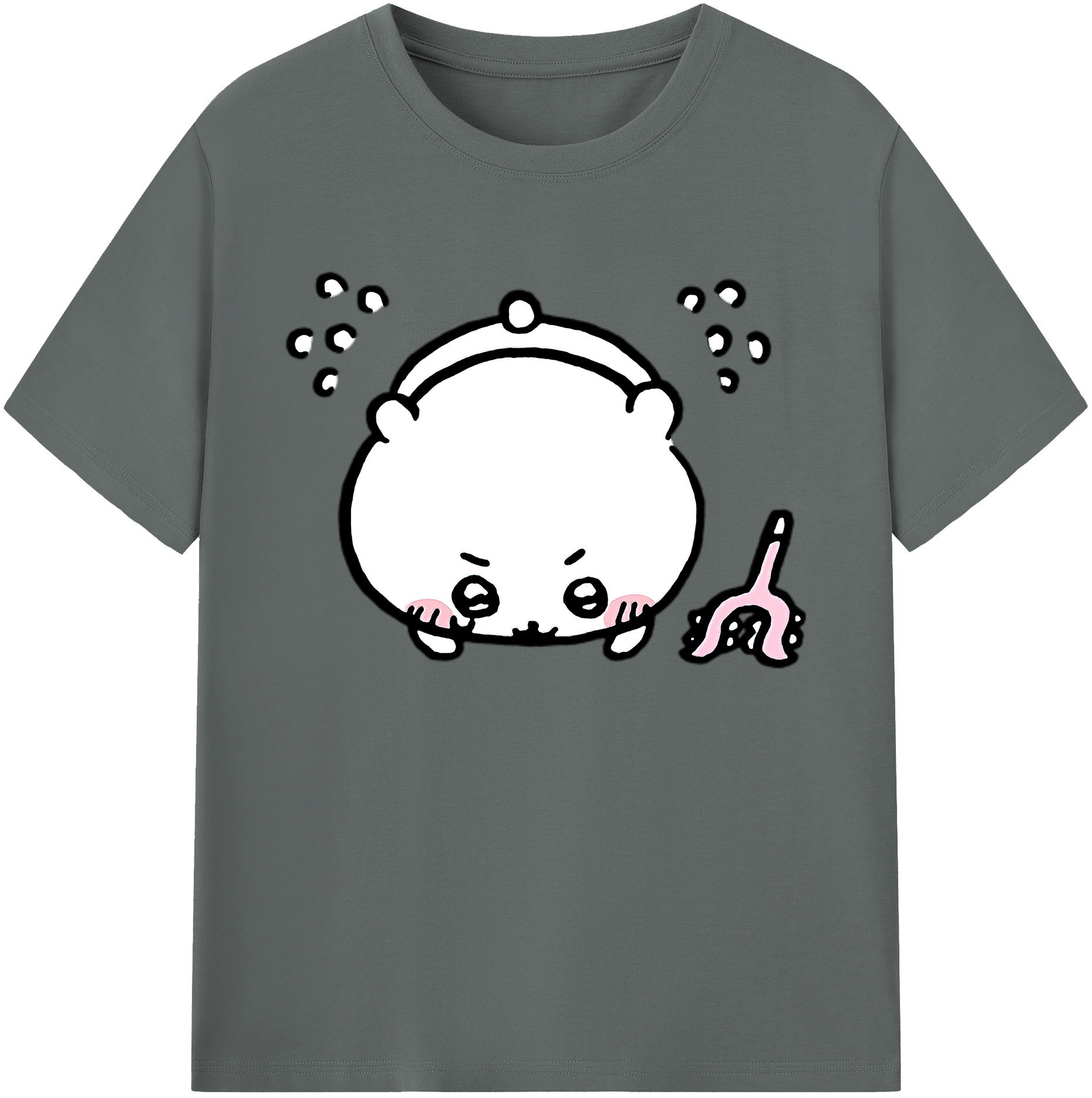 （画像用） ちいかわ ちいかわ Chii-kawa chiikawa 綿100％ メンズ半袖Tシャツ｜肌触りやわらか＆通気性